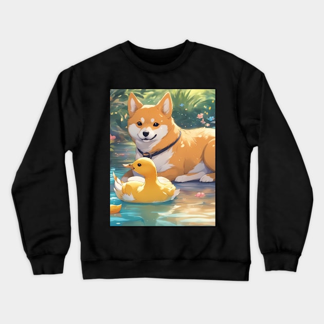 playful nature Crewneck Sweatshirt by animegirlnft